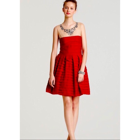 BCBG Maxazria Marina Rio Red Cocktail Dress SZ XS - Picture 2 of 9